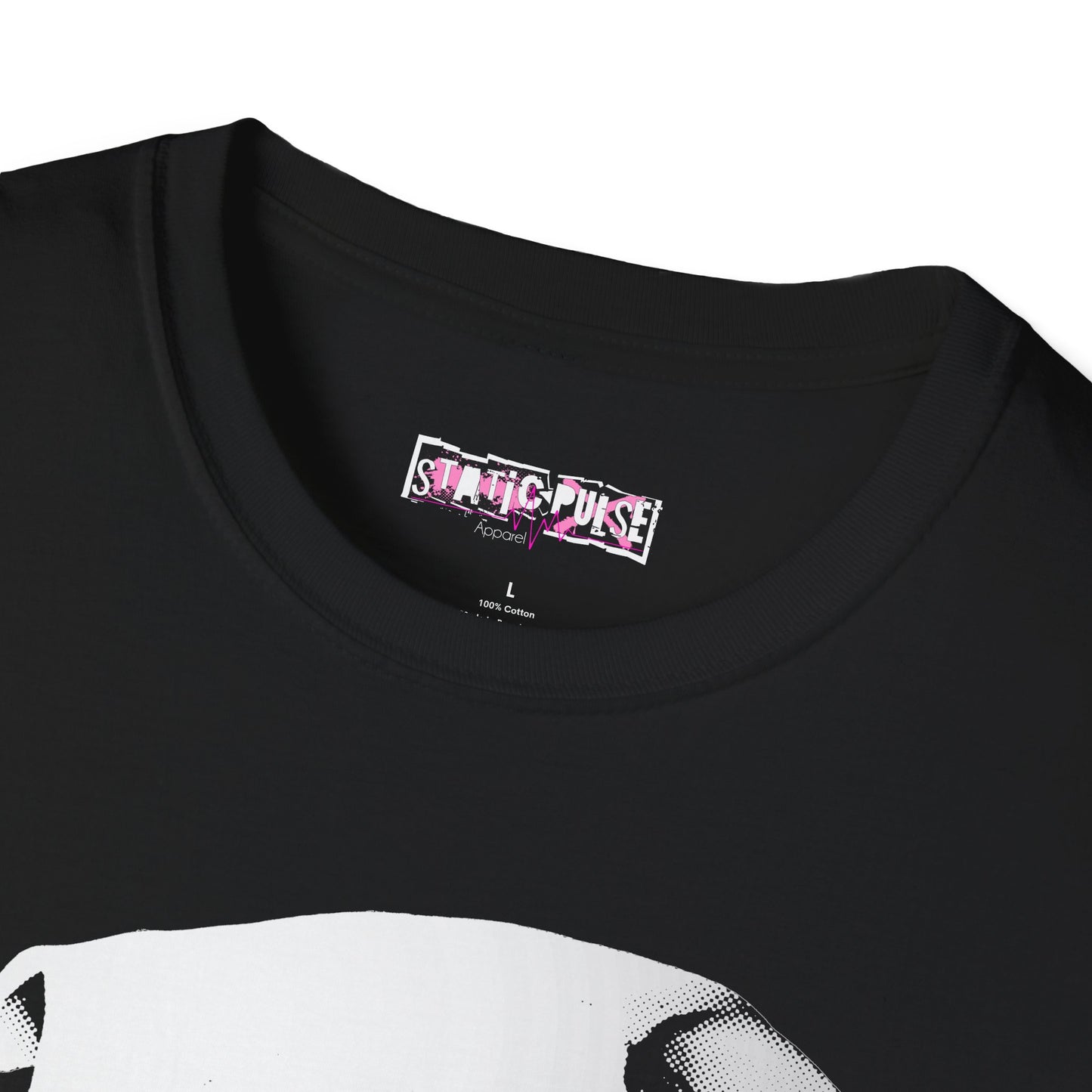 Halftone Cat Skull T-Shirt Unisex