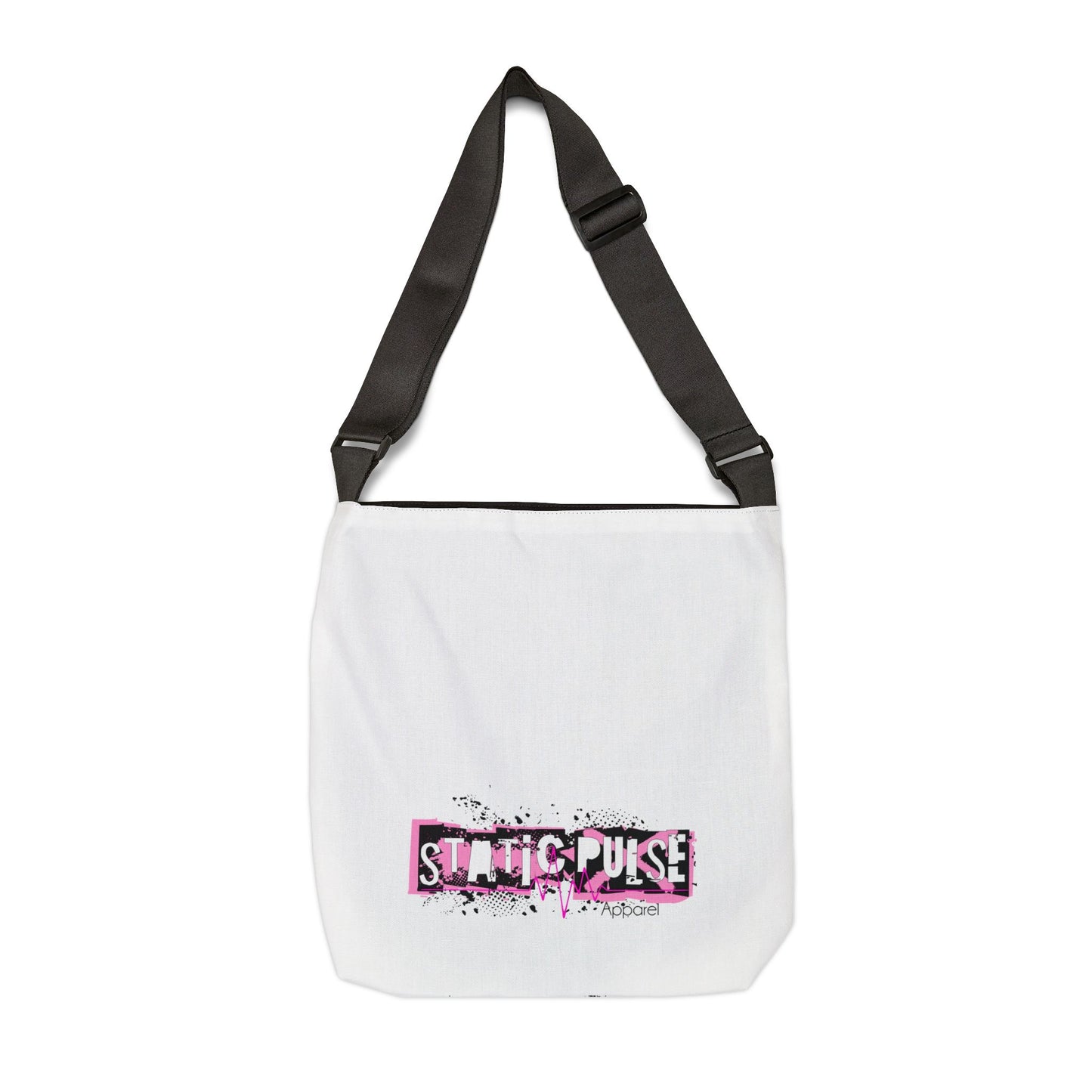 Eye of Horus Halftone Splash white Adjustable Tote bag
