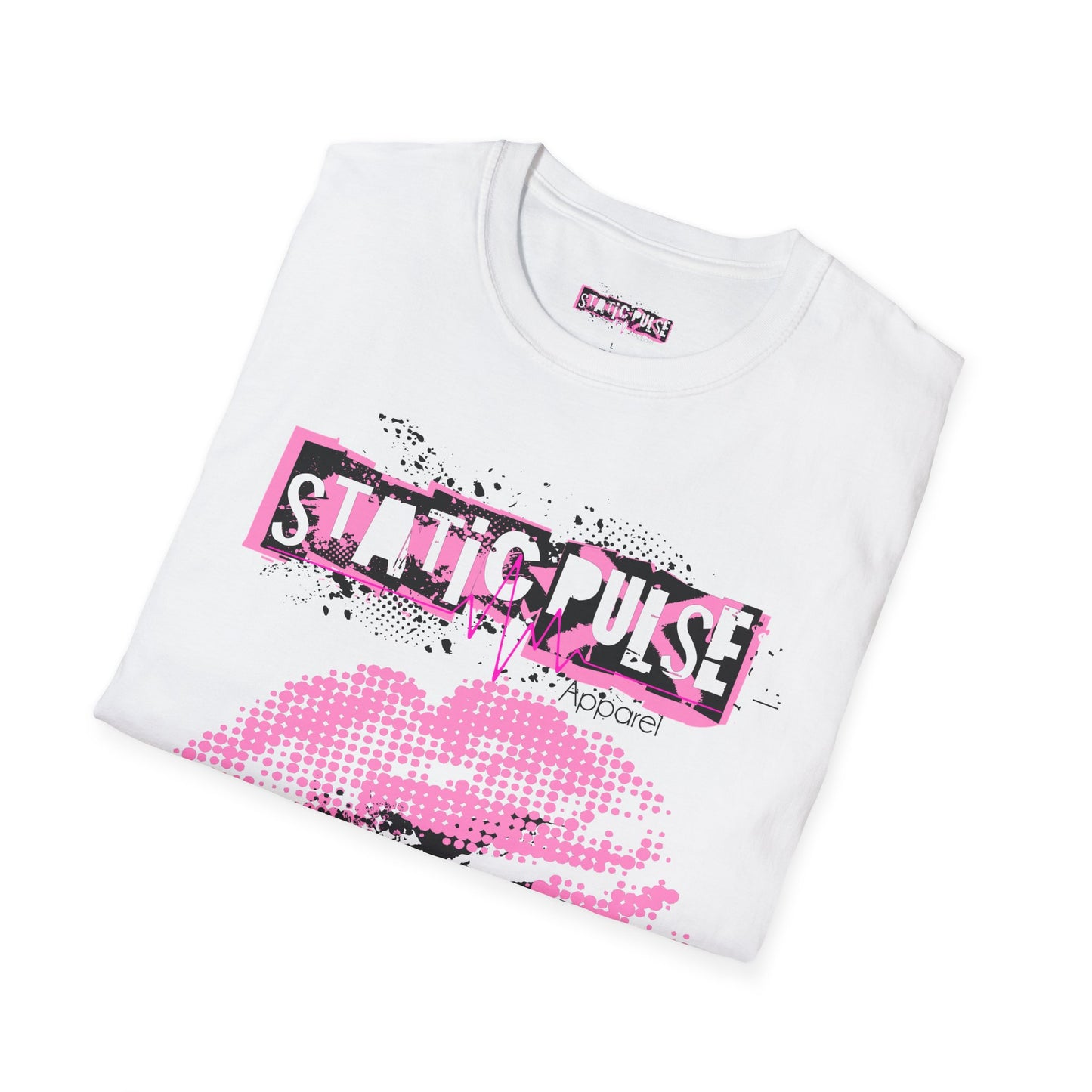 Static Pulse Logo White T-Shirt Unisex