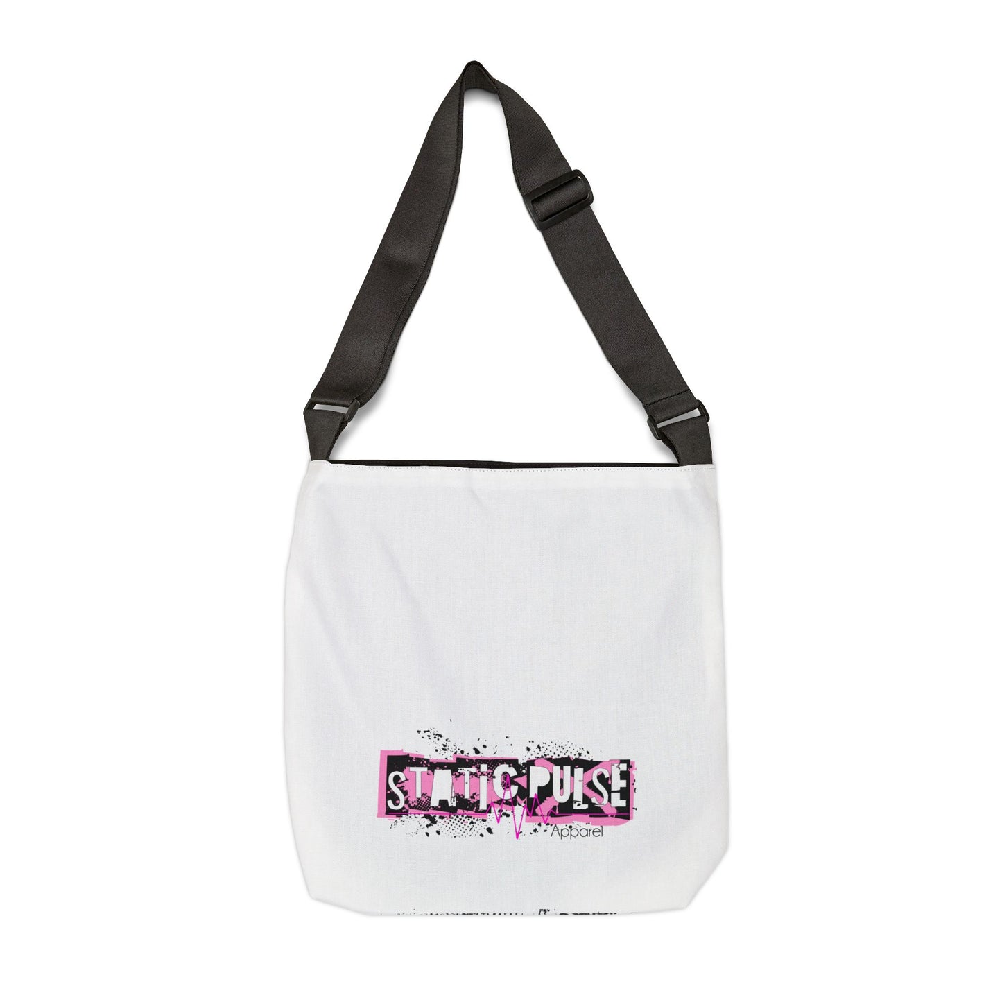 Eye of Horus Halftone Splash white Adjustable Tote bag