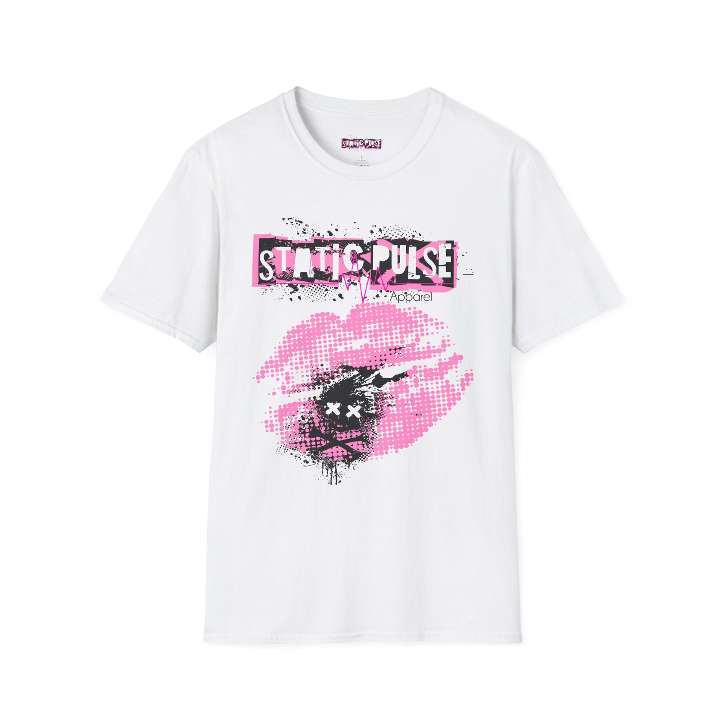Static Pulse Logo White T-Shirt Unisex
